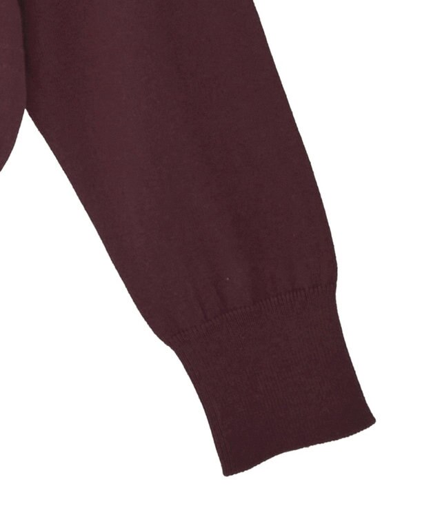 AMERICAN HOLIC コットンブレンドクルーネックカーディガン Bordeaux