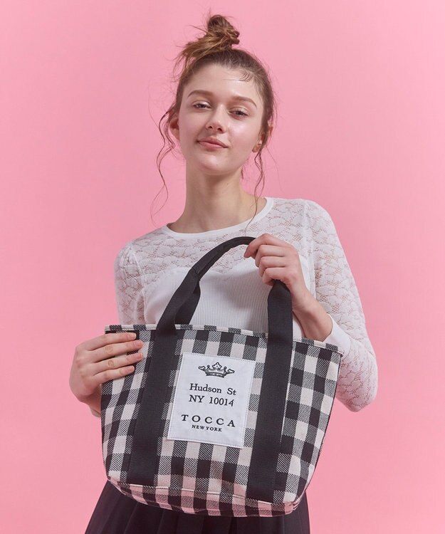 TOCCA 【WEB＆一部店舗限定】TOCCA AVENUE CANVAS TOTE キャンバス トートバッグ ブラック系5