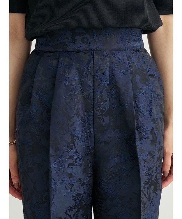 Green Parks Ｂ．ジャガードタックパンツ Blue