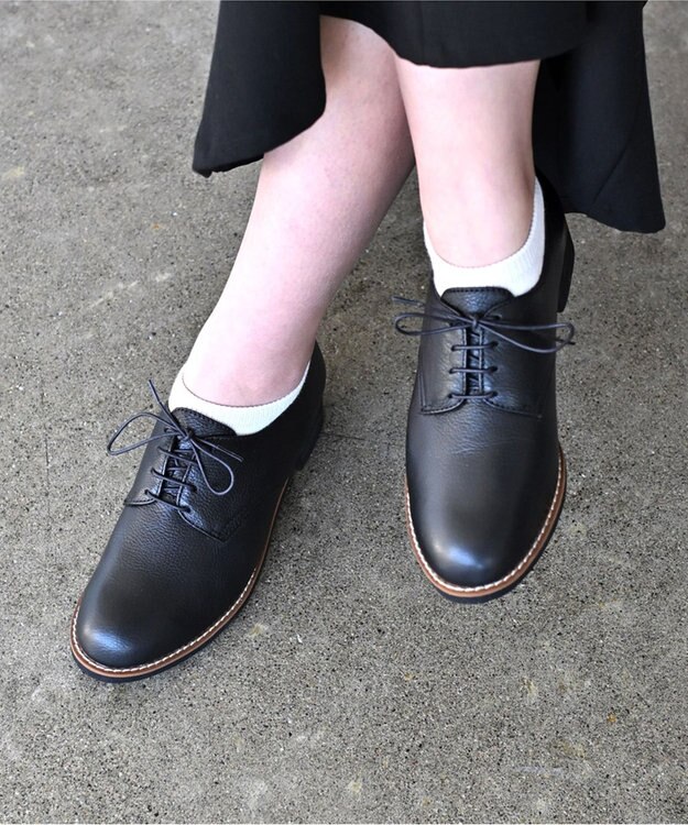 Pointer 本革軽量レースアップローファー ブラック