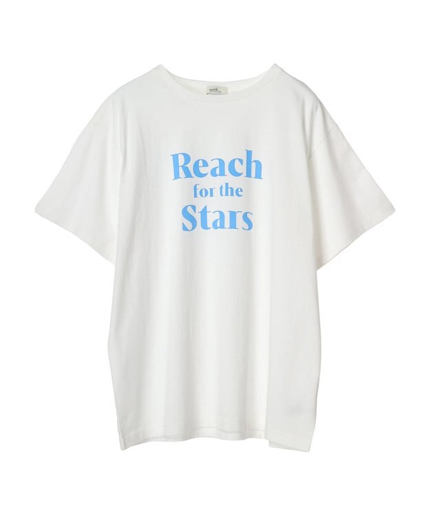 earth music&ecology アソートロゴプリントＴ Off White