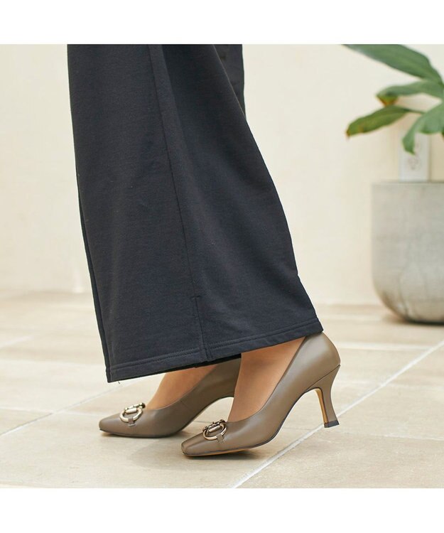 MODE ET JACOMO <MODE ET JACOMO>ビットデザインパンプス オーク