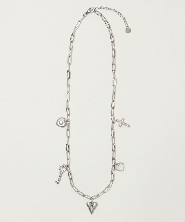 WEGO Lステンレスハートモチーフチェーンネックレス 柄1