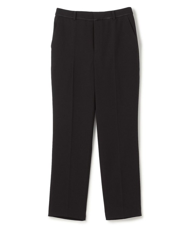 BEIGE， 【洗える】CINDY / クロップドパンツ Black x Black