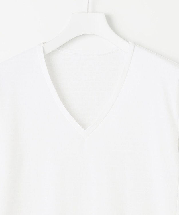 23区GOLF 【MEN】氷撃シリーズ【接触冷感/防臭/UVケア/吸水速乾】Vネック インナー ホワイト系