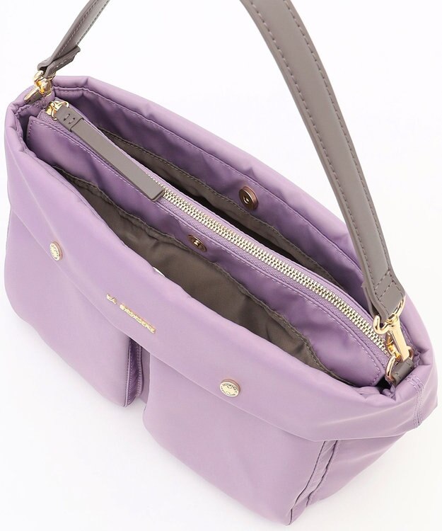 LA BAGAGERIE ダブルフロントポケット2WAYショルダー ライトパープル