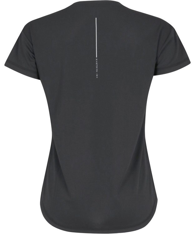 CW-X 【WOMEN】 CW-X トップス 【薄軽ランニングシャツ】 半袖 3分袖 Ｕネック 吸汗速乾性(本体) レディース DLY155 /ワコール ブラック