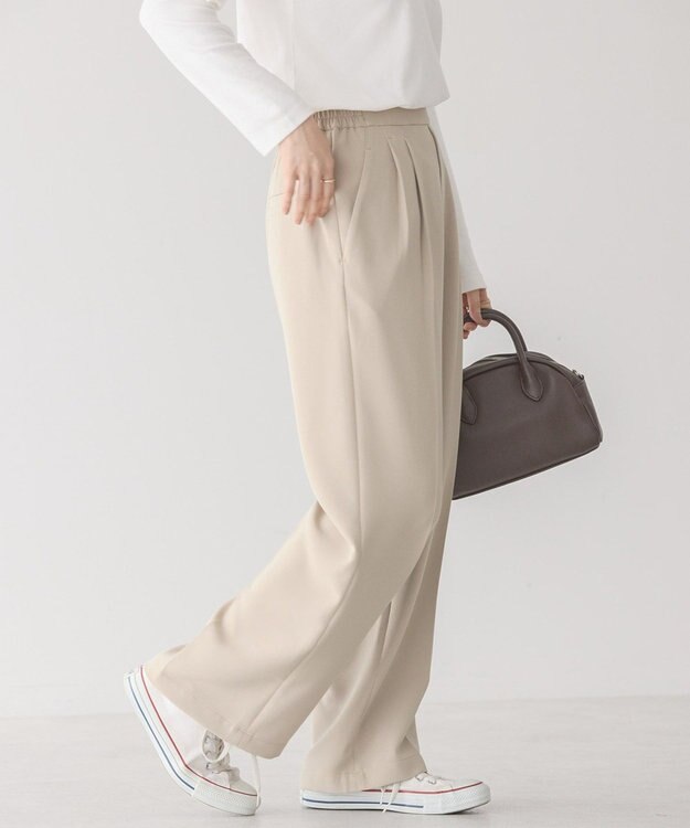 AMERICAN HOLIC 美・美・美Ｗクロスストレッチスラックスパンツ Beige