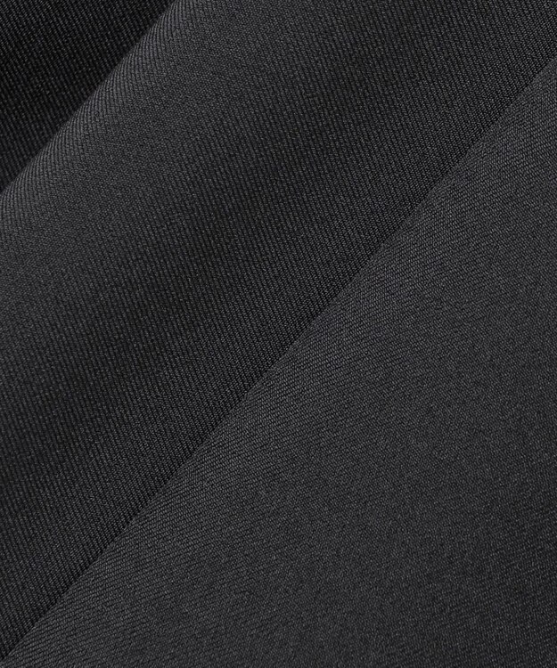 ICB 【洗える】 ウールライクストレッチ ドルマンスリーブワンピース ブラック系