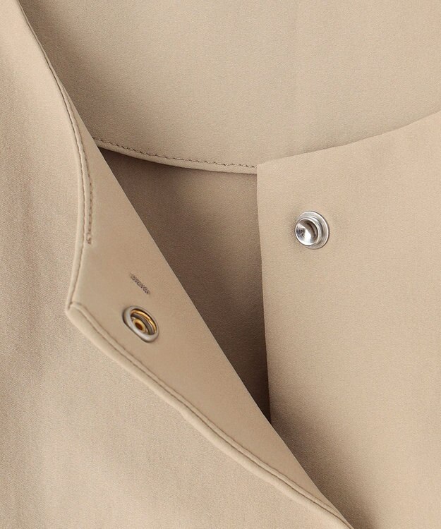 ICB L 【接触冷感・UVカット・撥水・洗える】 プルーフ4WAYタフタ ジレブラウス ベージュ系