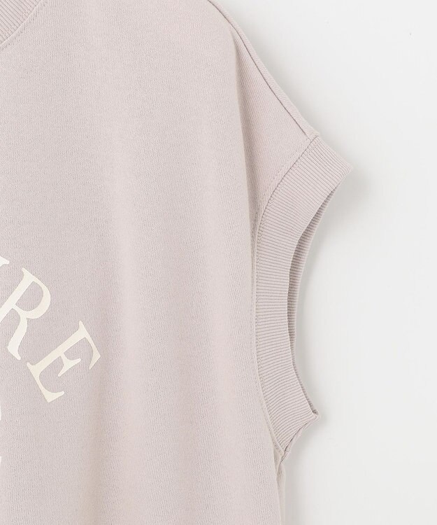 ANY SIS フレンチスリーブロゴ スウェット ローズグレー