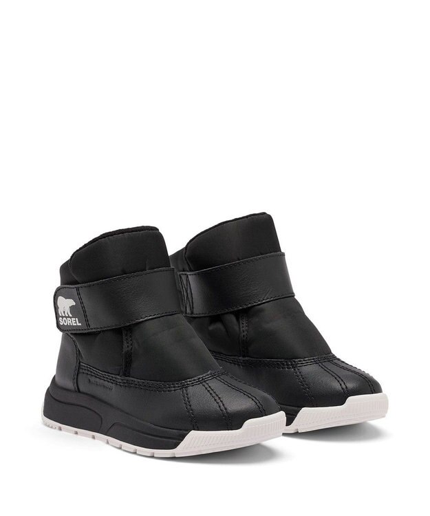 SOREL SOREL/ 【KIDS】チルドレンズ ウィットニー3 ストラップ ミッドウォータープルーフ /ソレル Black、 Sea Salt