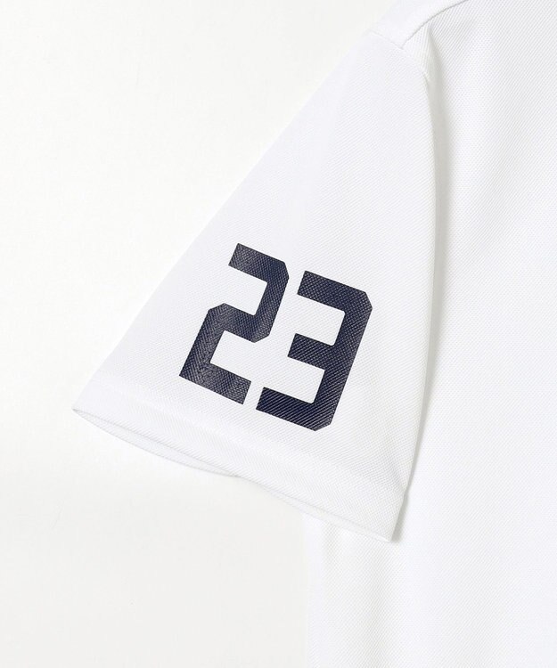 23区GOLF 【MEN】【吸水速乾/UVケア】エイトロックカノコ 半袖ポロシャツ ホワイト系