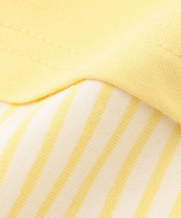 組曲 KIDS 【70cm】セーラーボーダー ロンパース イエロー系1