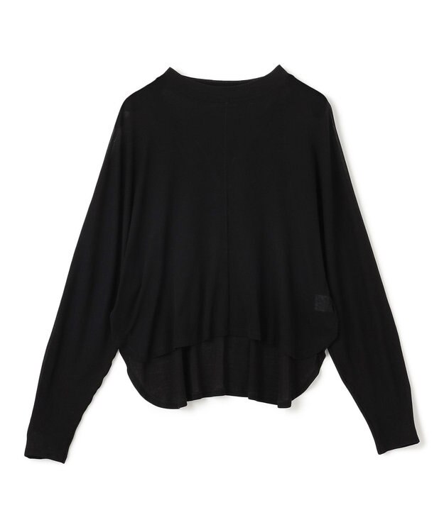 uncrave シアーハイツイストリブ ドルマントップス ブラック
