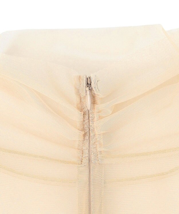 BEIGE， 【洗える・Precious 7月号掲載】TAMARIX / ストレッチチュールハイネックブラウス Beige