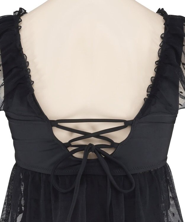 San-ai Resort（三愛水着楽園） 【San-ai Resort×PEACH　JOHNコラボ】【ナイスバディ水着】フリルワイヤービキニ　9M・11L　【San-ai Resort（サンアイリゾート）】 ブラック