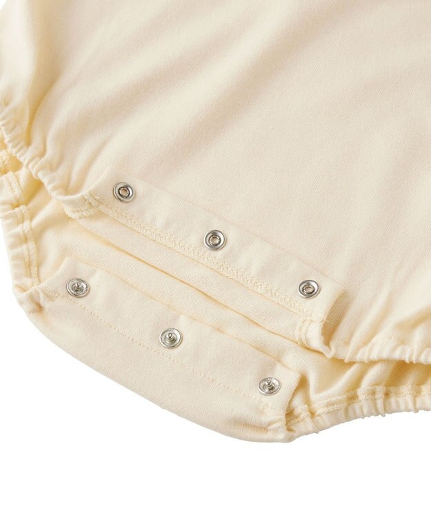 MIKI HOUSE HOT BISCUITS 【70-80cm】 顔ドン ボディシャツ(ロンパース) アイボリー