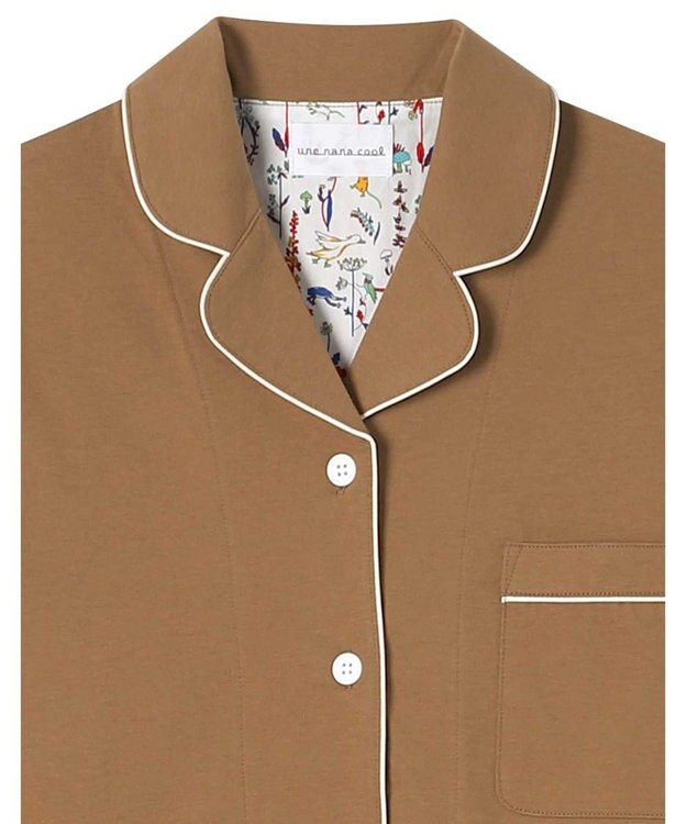 une nana cool 【綿100％】ハイゲージ天竺パジャマ　ＭＡＤＥ　ＷＩＴＨ　ＬＩＢＥＲＴＹ　ＦＡＢＲＩＣ BR