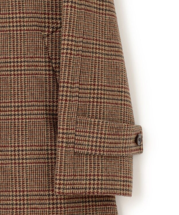 J.PRESS MEN 【KING SIZE】【JAPAN TWEED with REAL SHETLAND】ガンクラブチェック バルカラーコート ブラウン系4