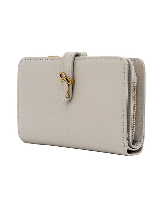 LANVIN en Bleu リュバン 二つ折り財布 ベージュ