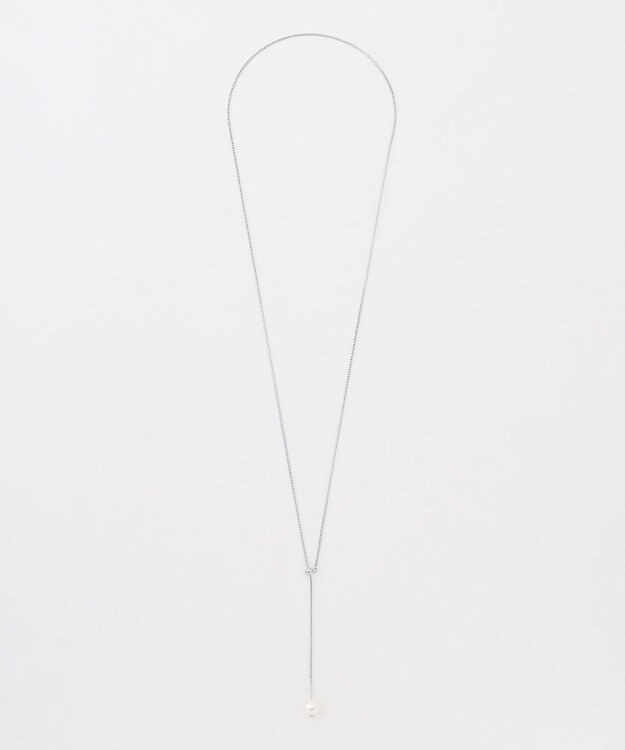 23区 1粒パール ラリエット ネックレス シルバー系