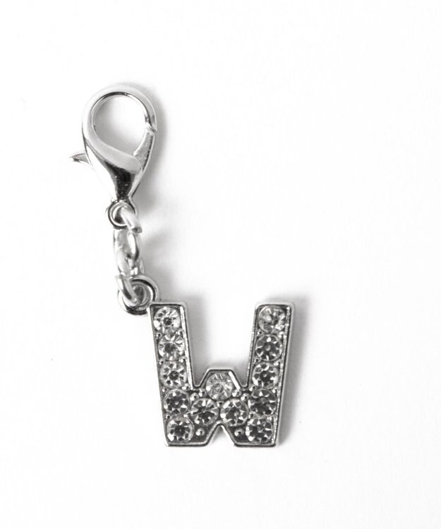 WEGO 【痛バ＆推し活グッズ】シルバービジューアルファベットDIYチャーム15ｍｍ 柄23