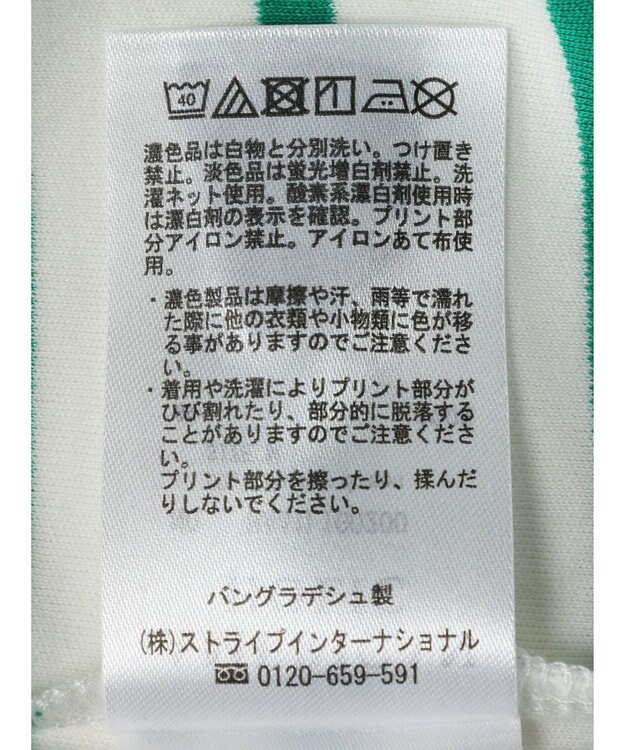 AMERICAN HOLIC Ｄａｉｌｙ！　ラウンドカットチュニック Border Green