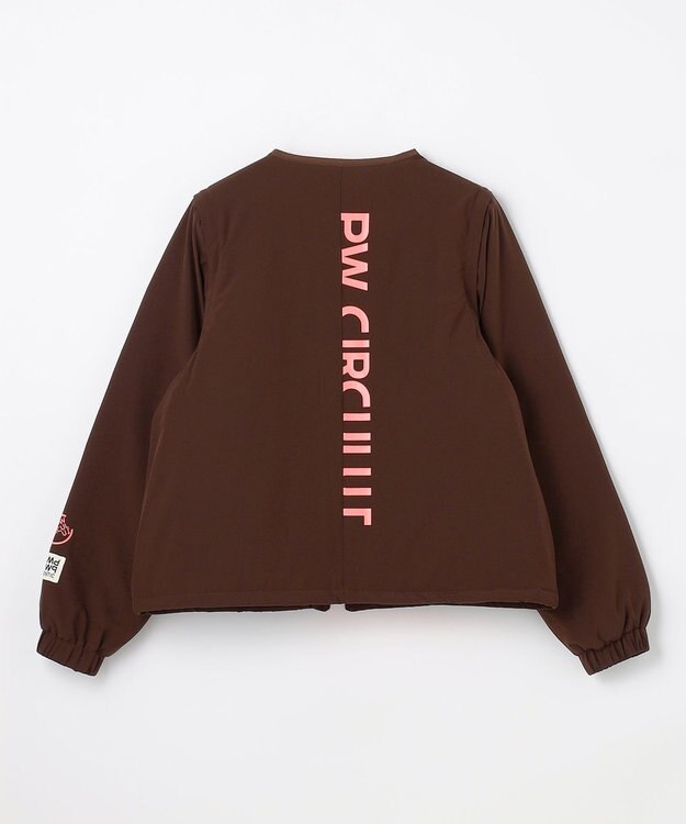 PW CIRCULUS 【撥水加工 / ストレッチ】【WOMEN】デタッチャブルキルティング中綿ブルゾン ゴルフウェア レディース ダークブラウン系