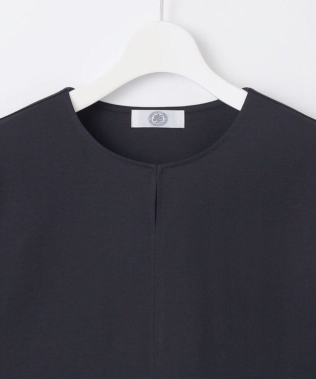 J.PRESS LADIES L プレーティングジャージー ブロッキング カットソー ネイビー系