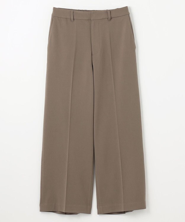 ANY L 【洗濯機可/ウエストゴム/２ＷＡＹストレッチ】ワイドパンツ モカ