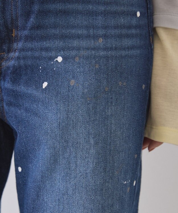 AMERICAN HOLIC ルーズストレートペイントデニム Indigo