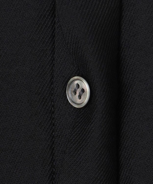 ICB L 【接触冷感・洗える】 ワッシャーツイル ワンピース ブラック系