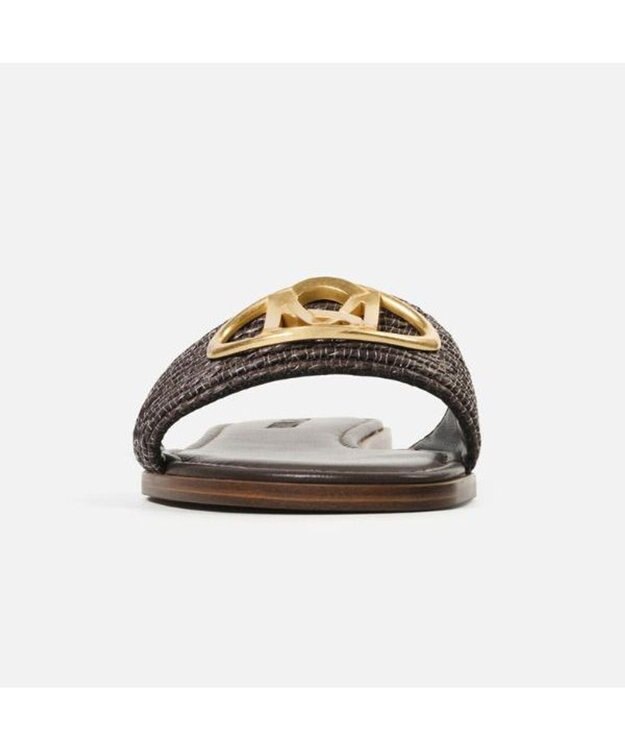 STEVE MADDEN KORA20オーバルロゴモチーフフラットサンダル ブラウン