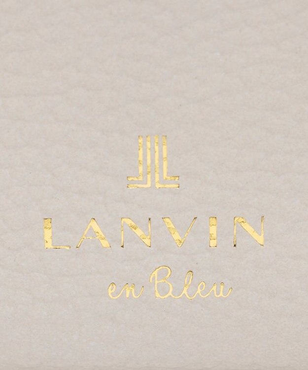 LANVIN en Bleu リュバン 二つ折り財布 ベージュ