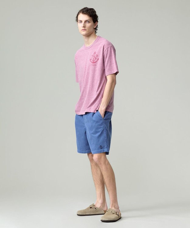 J.PRESS MEN 【NYUZELESS】アンカーグラフィック Tシャツ レッド系