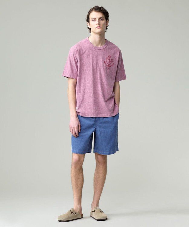 J.PRESS MEN 【NYUZELESS】アンカーグラフィック Tシャツ レッド系