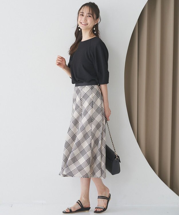 ANY SIS 【23.5~24.0cm】ジュエル調2WAYフラット サンダル ブラック