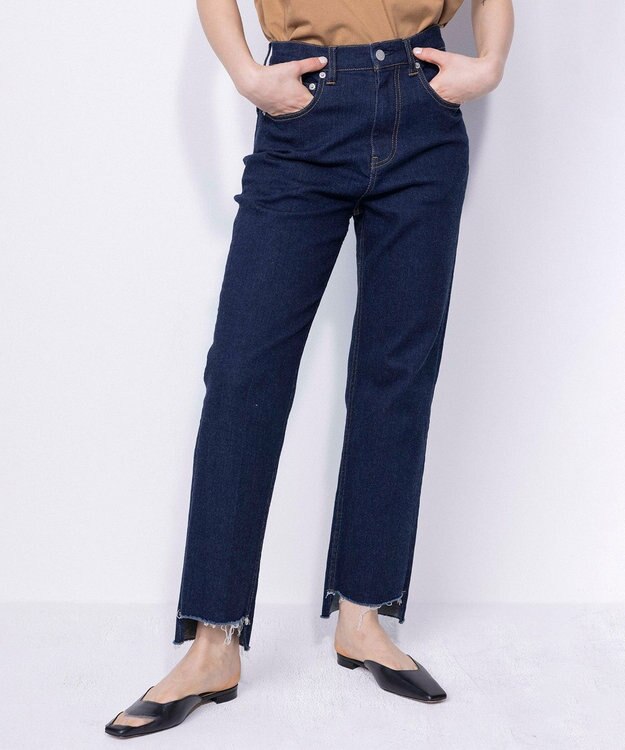 NAVE 【ReNAVE　洗える】ストレッチデニム ネイビー系