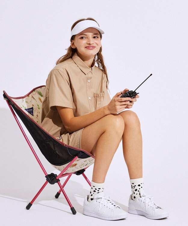 PW CIRCULUS 【WOMEN】ギャザリング シャツ ゴルフウェア レディース ベージュ系