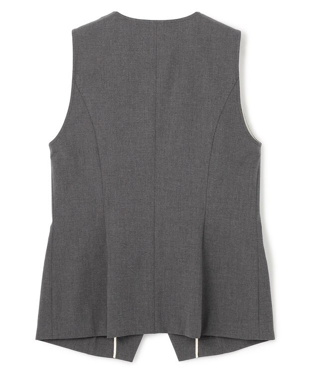 uncrave TRツイル ジレブラウス チャコール