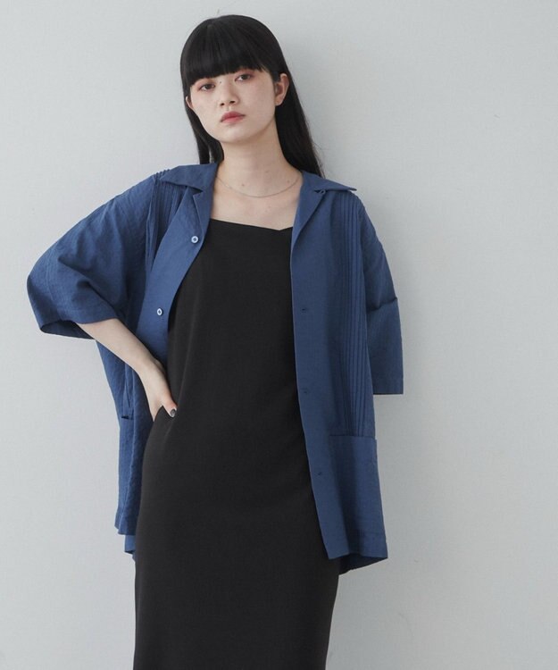 WEGO 【ユニセックス着用ITEM】キューバシャツ ブルー