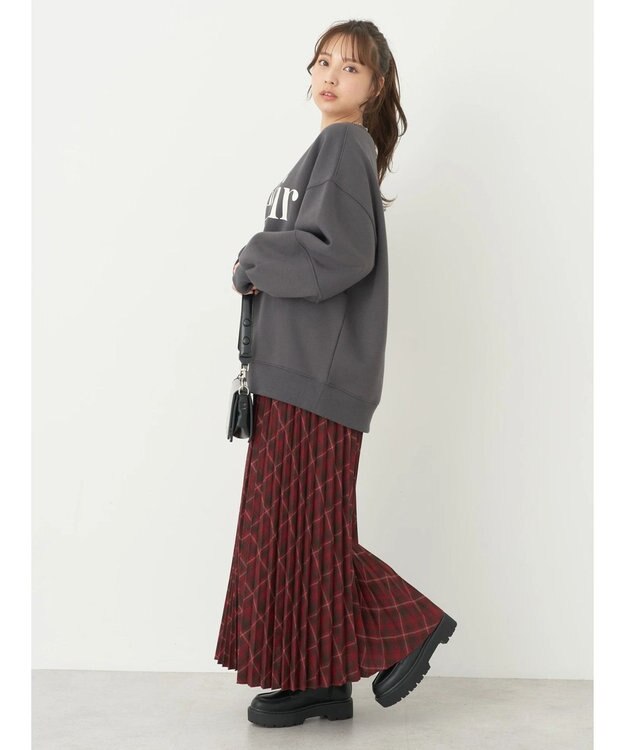 earth music&ecology Ｂｅｋｉｒ裏起毛スウェット Charcoal Gray