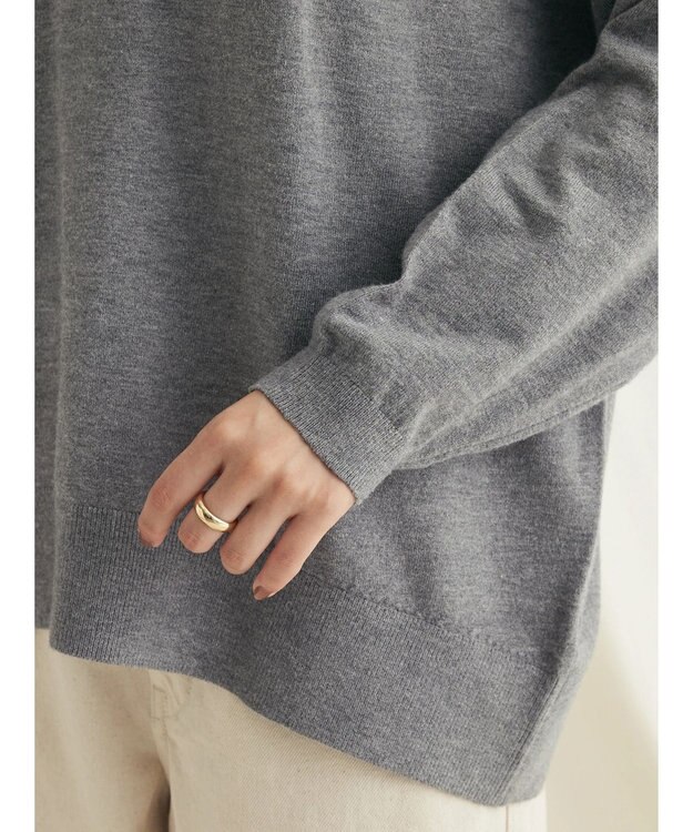 CRAFT STANDARD BOUTIQUE とてもちクルーネックニットプルオーバー Gray Mixture