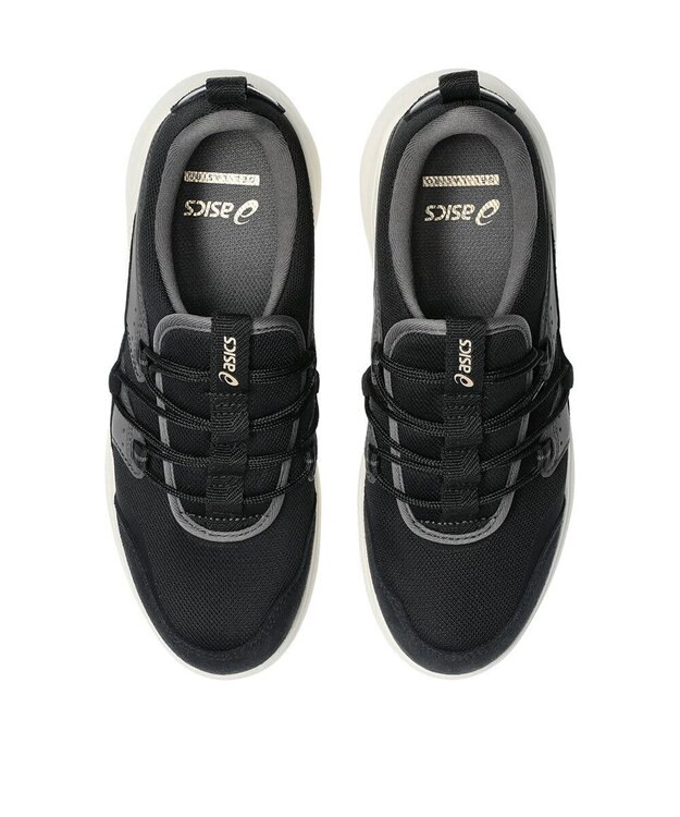 ASICS WALKING ゲルラシーロ レディース E相当 ブラック×ダークグレー