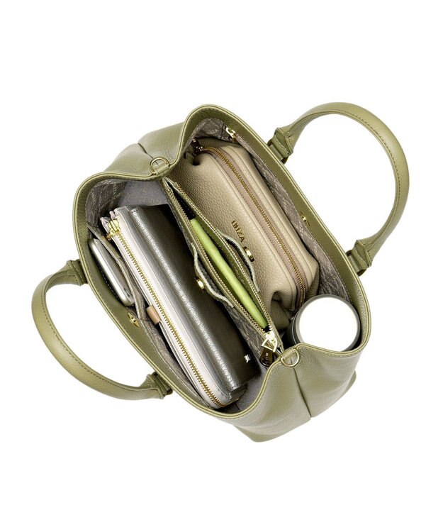 IBIZA イニシオ　牛革　2WAYバッグ 薄緑