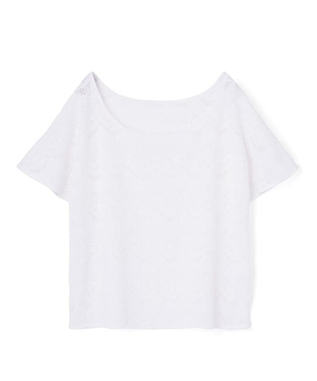 San-ai Resort（三愛水着楽園） ストレッチレースTシャツ　M　【San-ai Resort（サンアイリゾート）】 ホワイト