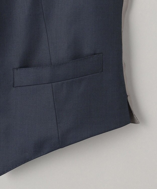 GOTAIRIKU シワになりにくい/通年素材【御幸毛織/みゆきけおり】Superio160 ベスト_ダークグリーン ダークグリーン系8