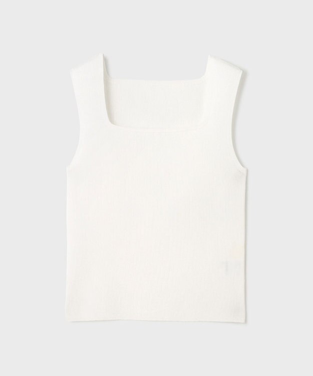 GRACE CONTINENTAL ブライトニットノースリーブ ホワイト