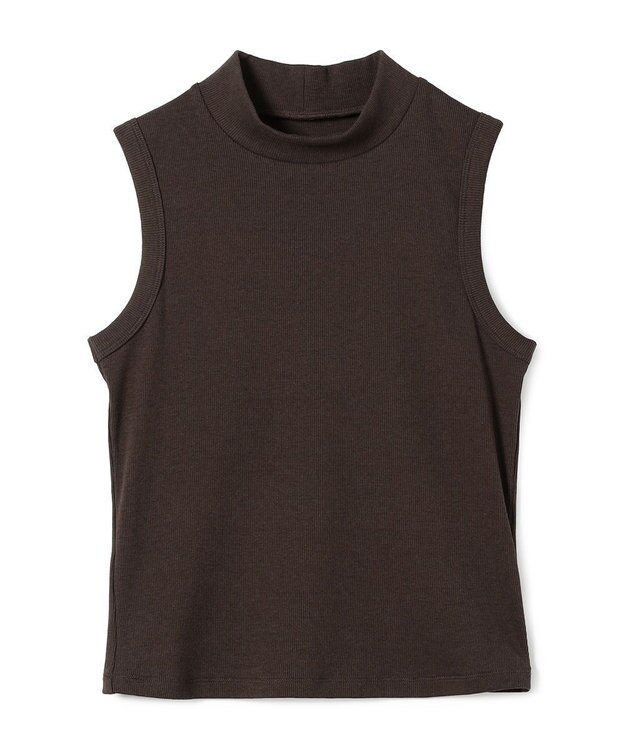 Chacott ソフトリブノースリーブTシャツ ブラウン